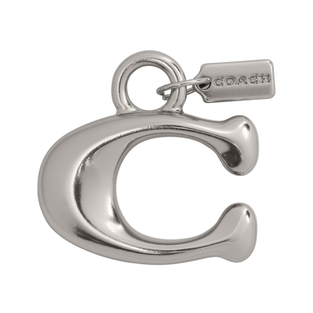 Coach Silver Letter C Jewelry or Shoe Charm - New